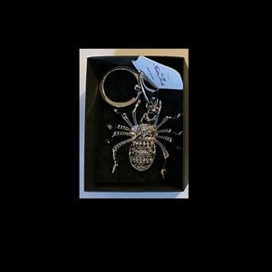 Beautiful gothic Spider Keychain charm.NWT